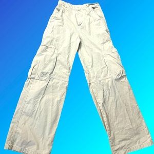 Zara tan/khaki baggy cargo pants (high rise, full length) :)